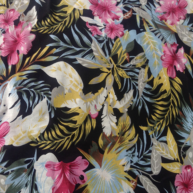 厂家直销小清新碎花棉麻布印花亚麻布料桌布窗帘服装