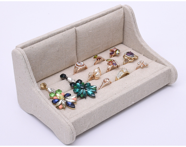 Casual Solid Color Flannel Jewelry Boxes display picture 1