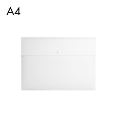 Black matte snap file bag A4 business meeting briefcase plastic file bag office information bag