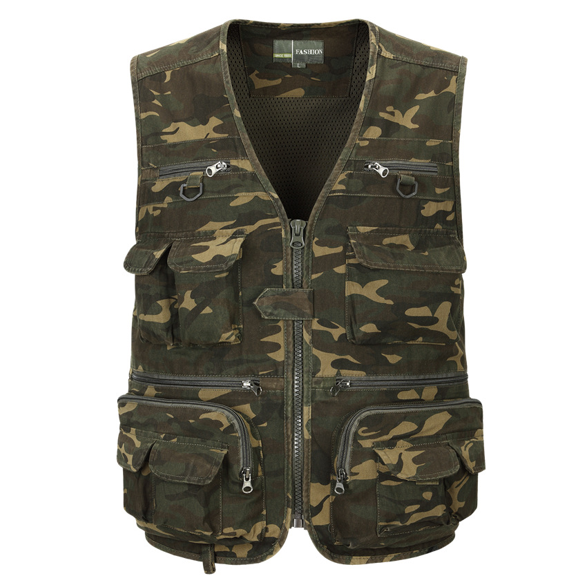 Camouflage travel vest