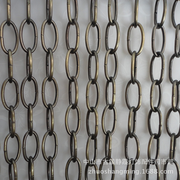 DIY灯饰灯具配件 线径3mm圆扣*1米链子 灯具吊链 灯饰铁链 锁链