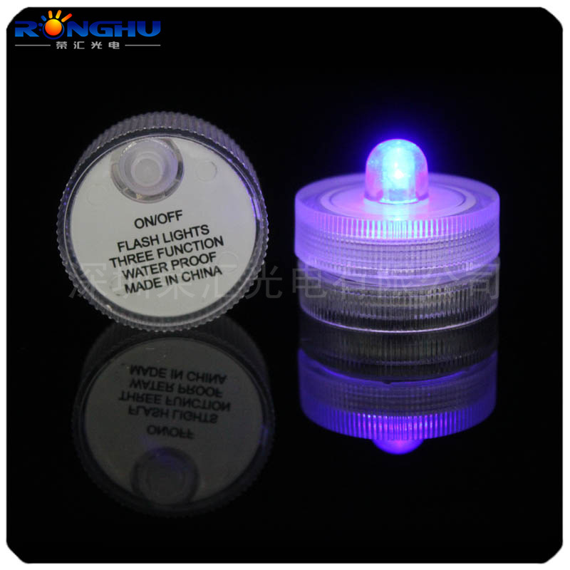 广东深圳供应防水发光螺纹潜水灯LED圆形潜水防水蜡烛灯|ru