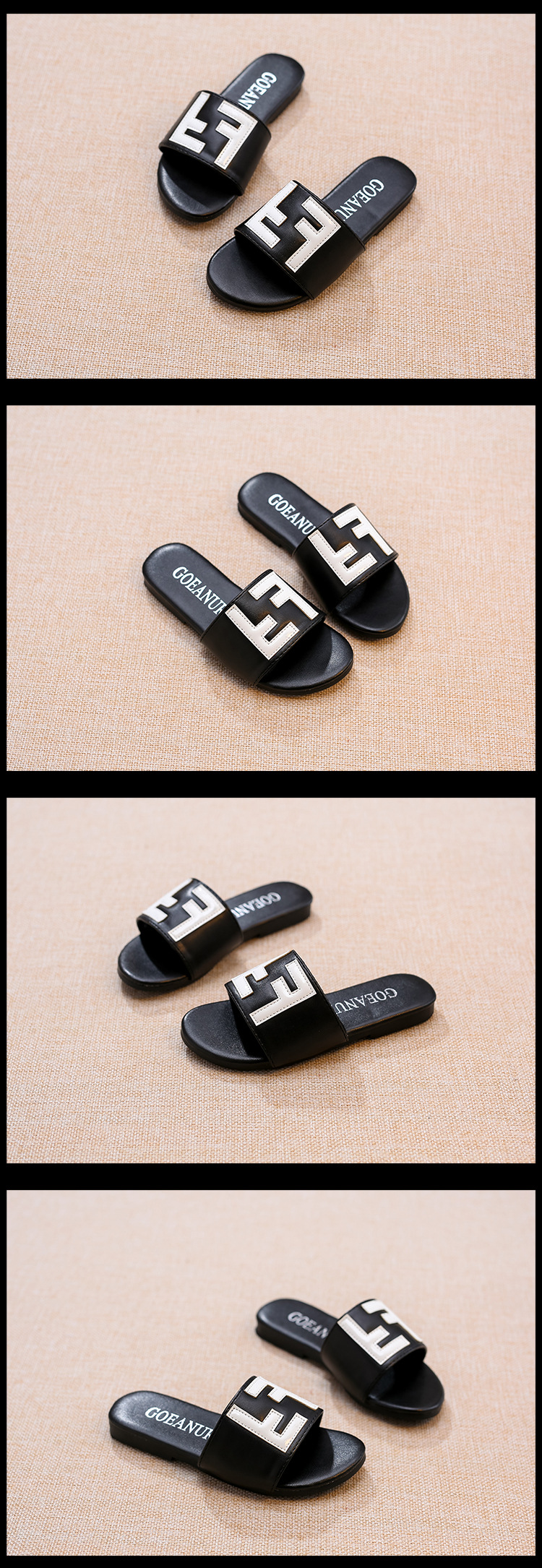 Pantoufles enfants en similicuir - Ref 1034960 Image 6