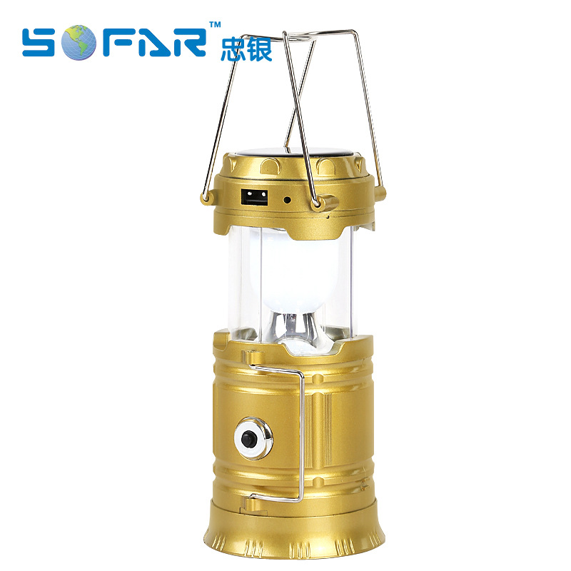 5800 Solar lantern LED multi-function Camping lights USB charge outdoors Camping Tent emergency lamp Hand lamp