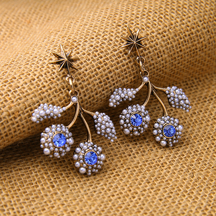 Fashion Jewelry Cute Wild Branches Inlaid Pearl Women's Earrings display picture 10