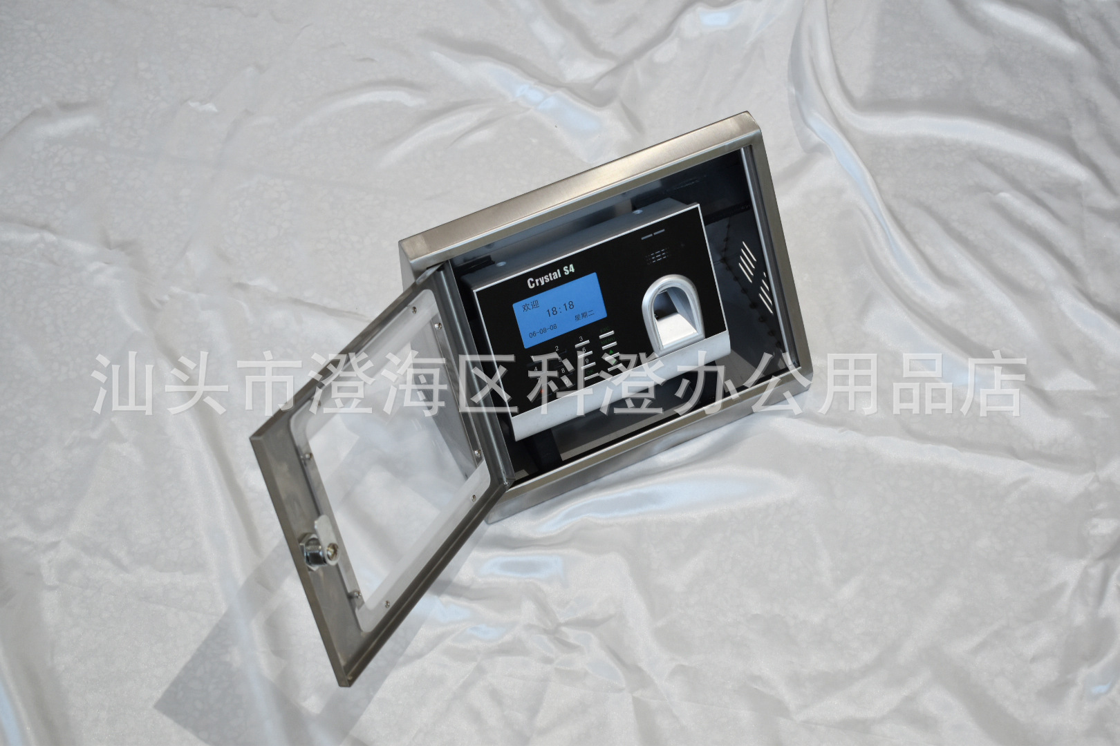 考勤机斜面不锈钢保护盒  适用于中控智慧M200 M300