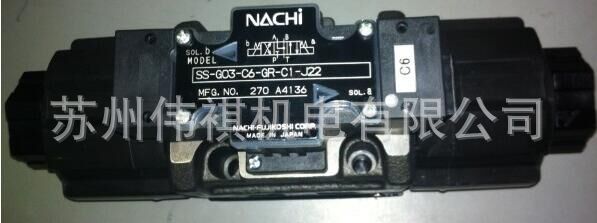 日本NACHI不二越电磁阀SA-G03-C5-D2-21   SA-G03-C6-FGR-D2-J21