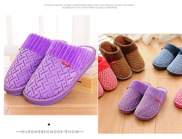 Pantoufles enfants en suède pour hiver - semelle coton - Ref 1004947 Image 42