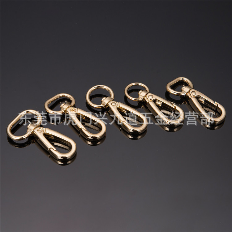 手提包勾扣 服装精品特殊板扣 锌合金狗扣 4分元尾 加工定制