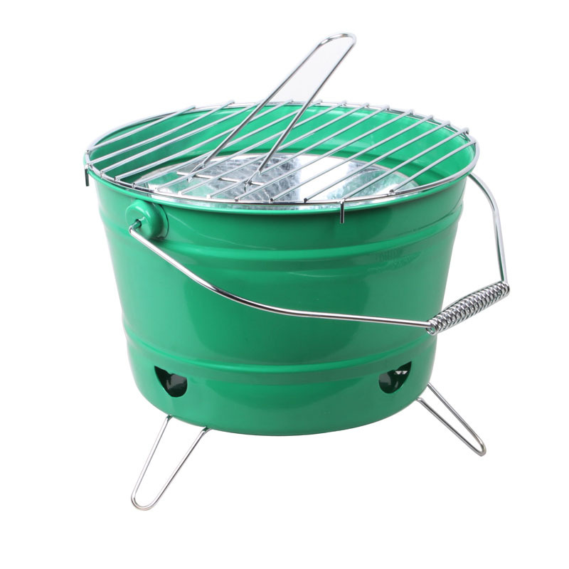 Suministro directo de fábrica integrado de 12 pulgadas creativo en forma de cubo horno de barbacoa portátil horno de barbacoa al aire libre