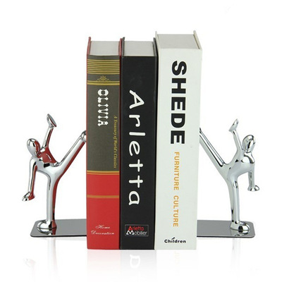 Mirant Fashion creative Kirsite Kick bookshelf bookends Bookend Book by originality Kungfu Online decorate Commodity