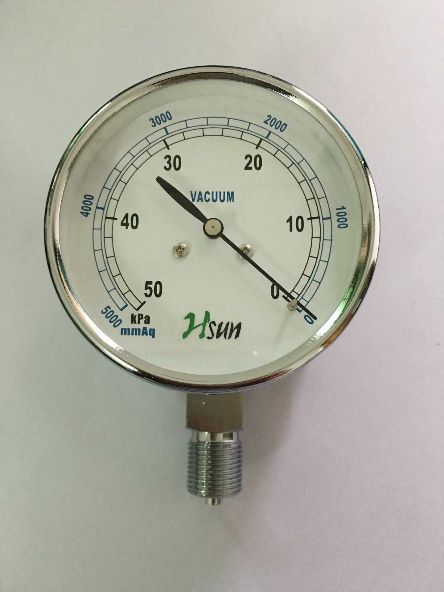 ,Hasnow带调零装置全不锈钢膜盒压力表HSUM,KLM