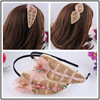 High-end hair accessory handmade, crystal, headband, Korean style