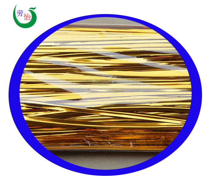 金色8CM现货婚庆礼品扎口线　扎丝扎条PE金色扎带