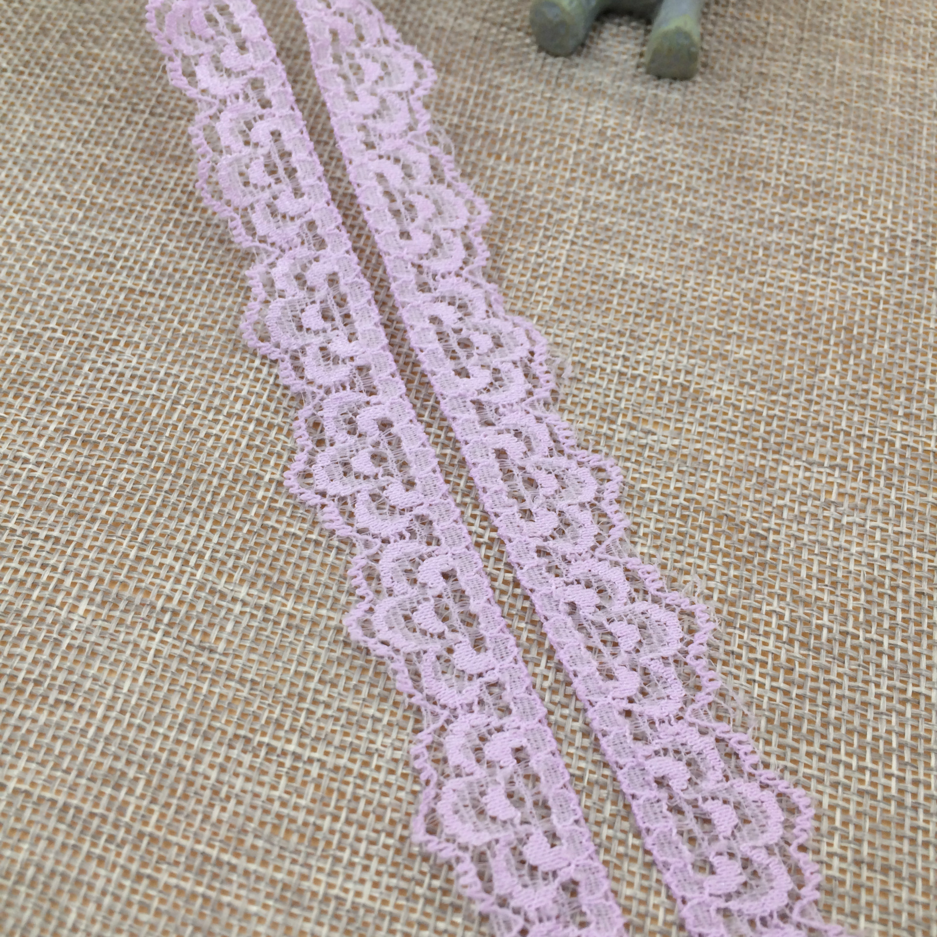 现货1-2CM宽弹力蕾丝小皇冠花边儿童服装裙子窄边DIY花边批发