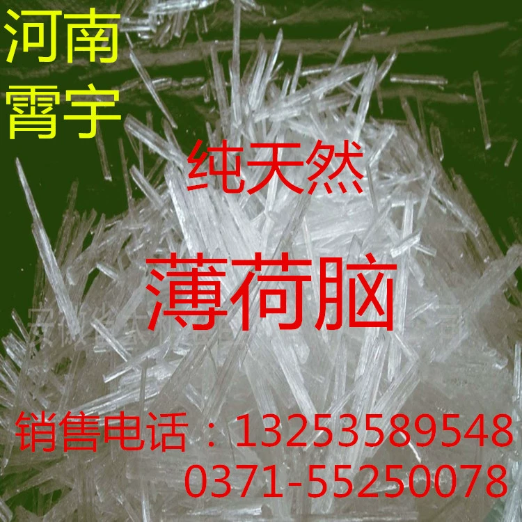 Поставка мятного мозга, пищевой сорт Shanghai White Bear, натуральный водорастворимый мятный лед, охлаждающая жидкость, мятный спирт, 99%