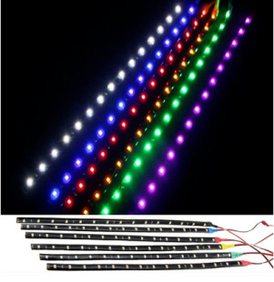 Factory direct 3528 1210 patch waterproof LED soft light bar 30CM-15SMD car 12V soft light strip