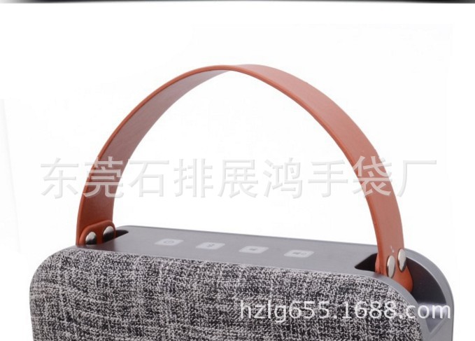 东莞手袋厂专业生产订做音响PU皮手挽/真皮手提带/收音机手带