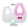 Waterproof cotton double-sided children's eating bib