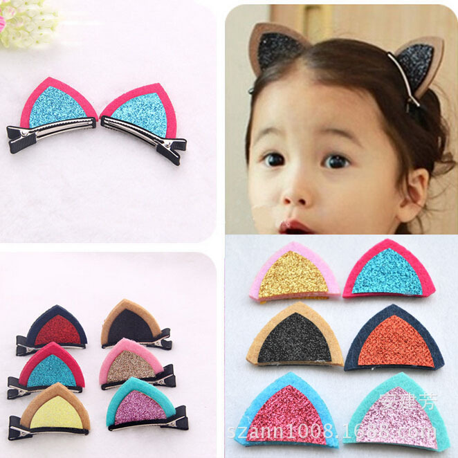 小饰品配件猫耳朵布贴优质猫耳朵布贴系列多色可选猫耳朵布贴配件