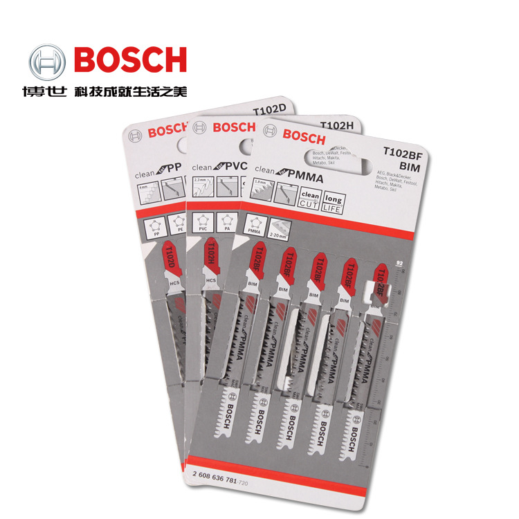 曲线锯条T302H  PVC/PP/PMMA亚克力塑料切割博世红色柄往复锯条