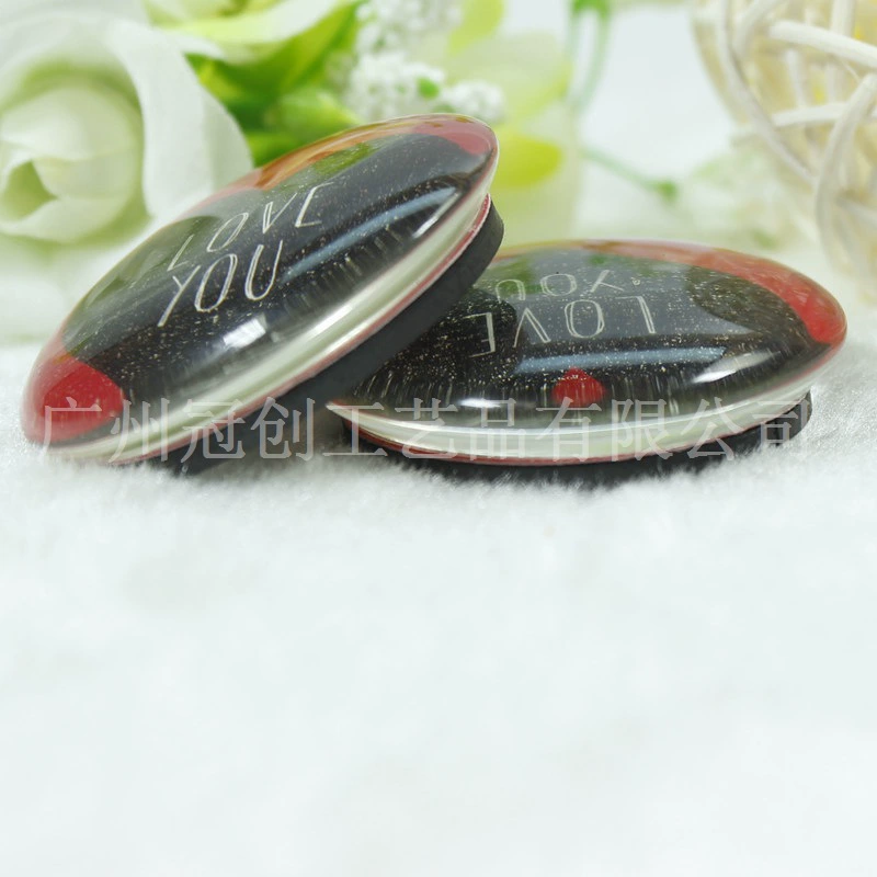 Изысканная круглая хрустальная пара наклейки на холодильник 35MM магнитное стекло наклейки на холодильник рекламный подарок плитки на заказ