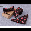 Bow tie for leisure, scarf, set, Korean style, 5cm, cotton and linen