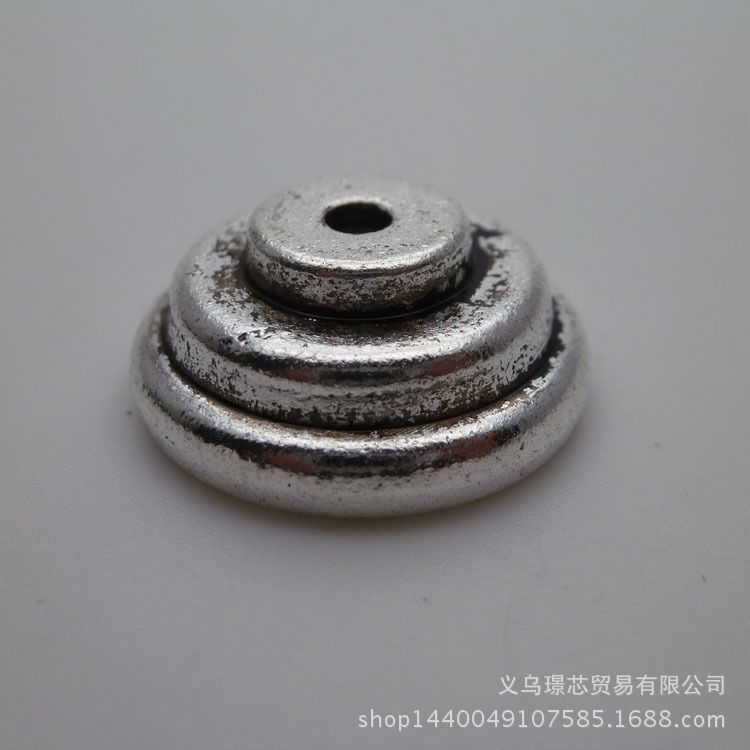 合金配件  圆形 帽盖 吊筒 串珠 19*8mm手链DIY配件 11264
