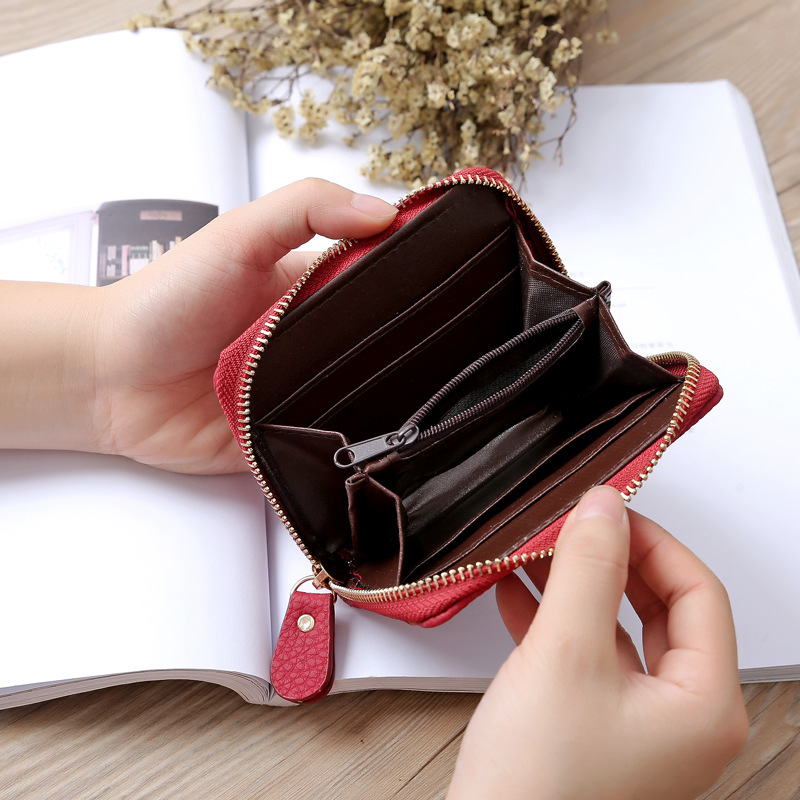 Korean Short Bow Mini Wallet display picture 16