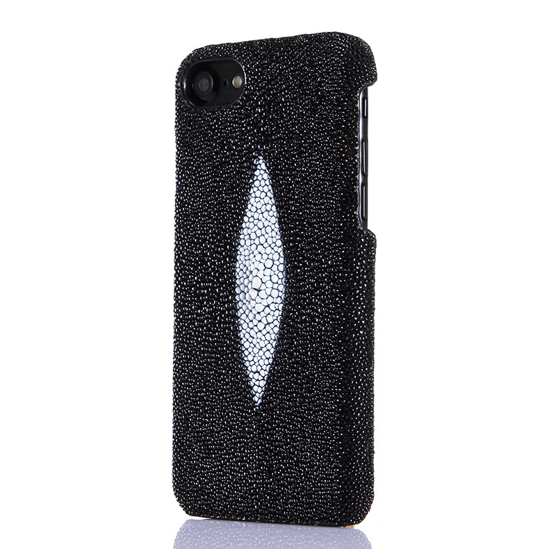 i-idea Luxury Genuine Stingray Skin Leather Hard Back Cover Case for Apple iPhone 7 Plus & iPhone 7