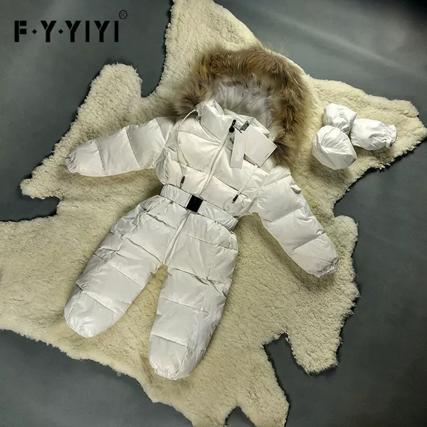 Newborn baby down jacket real white duck down warm one-piece romper romper suit wholesale one-piece delivery