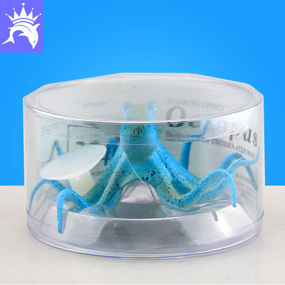 鱼缸装饰假鱼 水族用品 夜光假鱼 仿真章鱼乌贼|ms