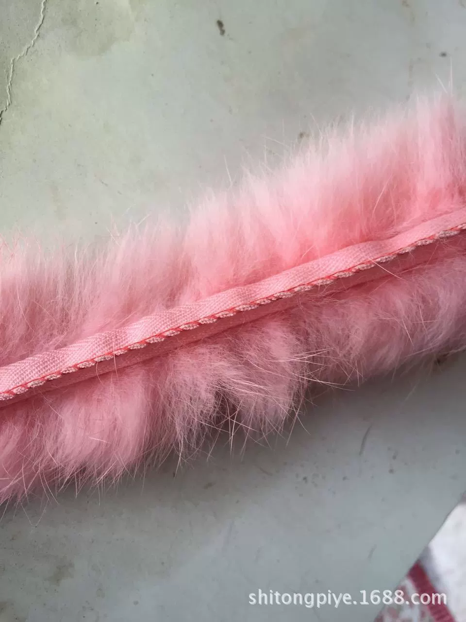 Производитель выпускает шляпную планку DIY, полоска из кроличьего меха, одежная отделка, полоска из меха кролика для выреза, украшение для отверстия обуви