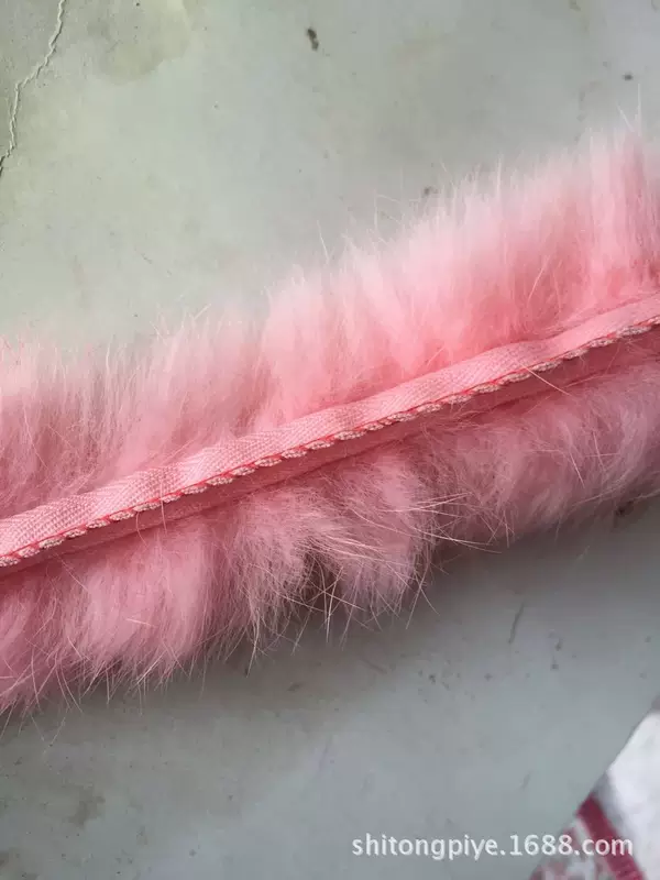 Производитель выпускает шляпную планку DIY, полоска из кроличьего меха, одежная отделка, полоска из меха кролика для выреза, украшение для отверстия обуви