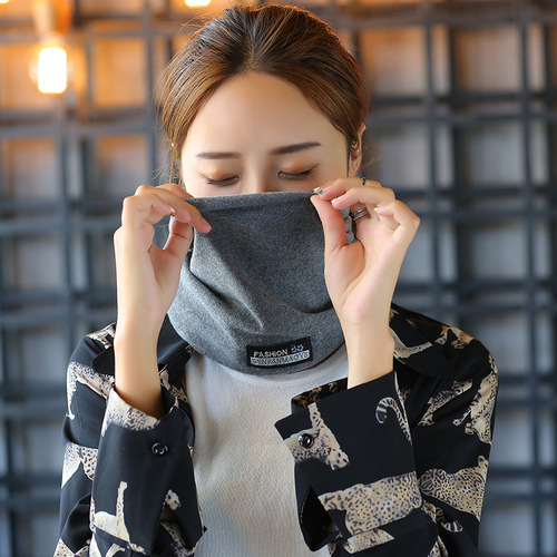 Korean version with edge patched hats for men and women, autumn and winter pullover hats, double-layer confinement hats, solid color cloth label piles, Baotou hats