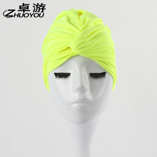 Ins Women's Swim Cap, Waterproof Swim Cap Solid Color Comfortable Non-Tight Head Long Hair Plus Size Swim Cap Hot Spring Swim Cap for Women