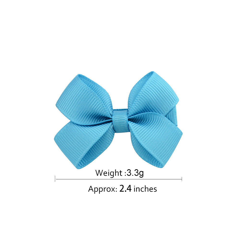 Contrasting Color Three-dimensional Twisted Leaf Bowknot Children's Hair Accessories display picture 2