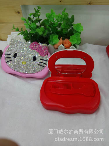 New Diamond-Embedded Cute Cat Calculator Soft Clay Jewelry Drill Water Drill KT Computer
