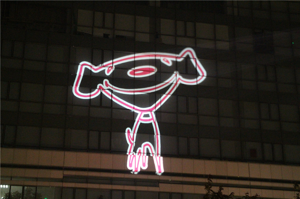 X1供应大功率投影灯_墙体创意投影广告_楼体广告投影灯_上海星迅