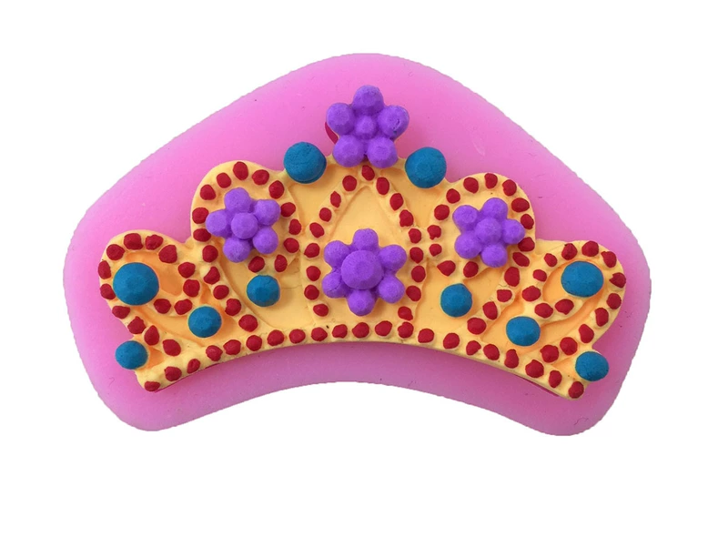 Vòng cổ Silicone DIY vương miện ba chiều fondant silicone khuôn lỏng silicone khuôn mềm gốm thủ công vải xà phòng