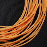 橙色铁氟龙管 1x2 内径1mm 外径2mm 聚四氟乙烯 特氟龙管 四氟管