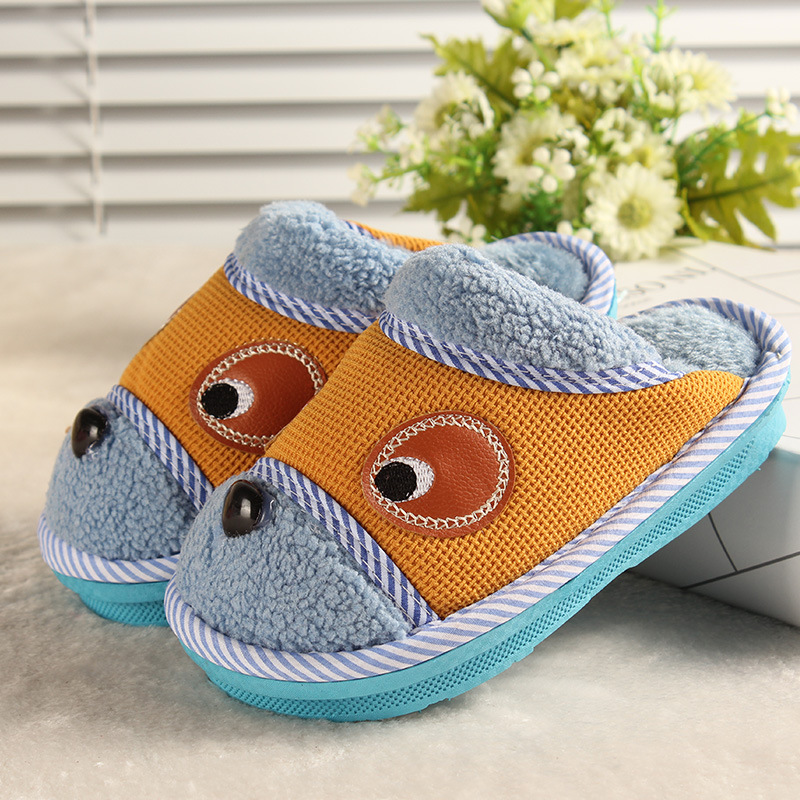 Pantoufles enfants en suède pour printemps - semelle plastique - Ref 1015986 Image 8