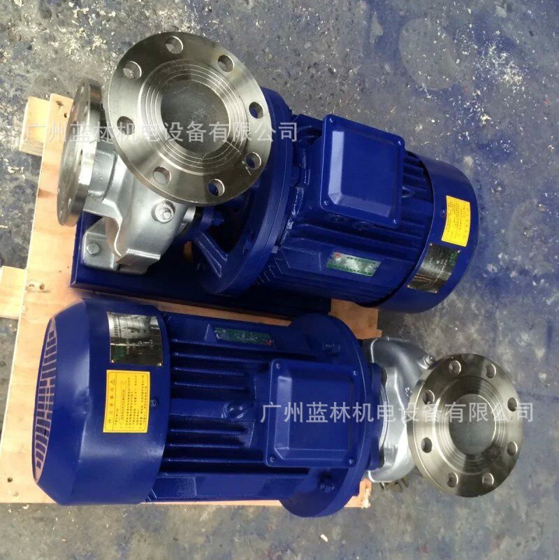 IHW/IHW80350单级单吸管道离心泵 不锈钢卧式化工热水增压离心泵