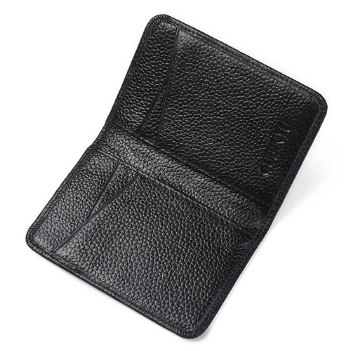 GUBINTU International Trade Calfskin RFID Card Holder Ultra-Slim Anti-Magnetic Anti-Scanning Genuine Leather Card Case Bank Card Credit Card Holder