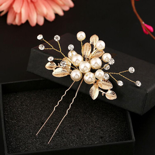 Hairpin hair clip hair accessories for women Mother Wedding Hair Fork hand pearl U-shaped hairpin hair hairpin Hair Beads custom studio special