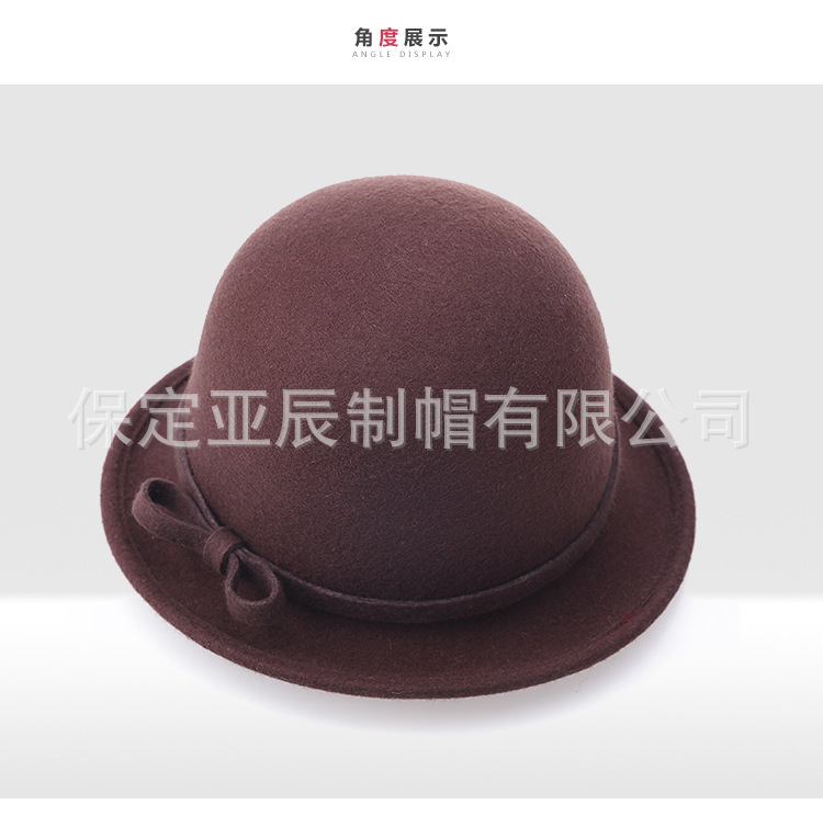 2020 otoño e invierno nuevo irregular ala superior sombrero de fieltro sombrero de lana pura sombrero de lana ventas directas de la fábrica