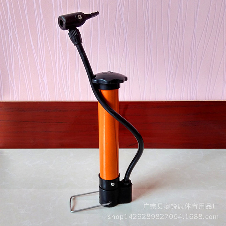 迷你便携球类用钢管气筒 无缝对接便携式钢管打气筒