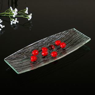 Rectangular snack snack dish acrylic Sushi Sashimi plate food display plate hotel restaurant self-service tableware supplies