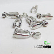 台秀饰品厂家批发大号铸铜瓜子扣 翡翠吊坠夹扣