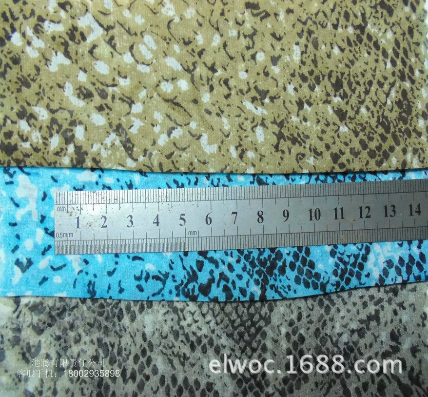 Snake pattern printed cloth chiffon, environmentally friendly clothes underwear fabric python soft decorative curtain cloth 4317